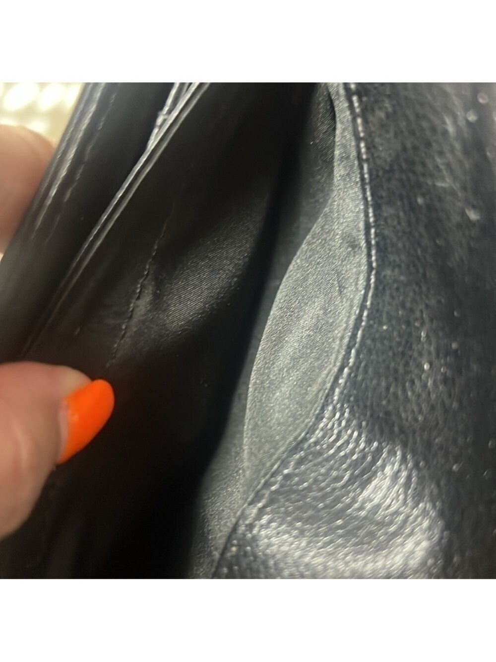 NINE WEST BLACK LEATHER WALLET - Picture 5 of 6